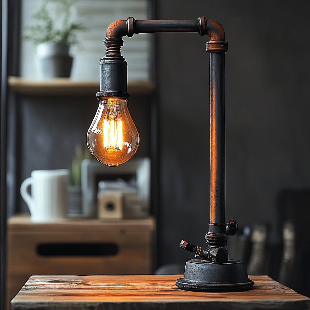 Lampe de chevet Industrielle