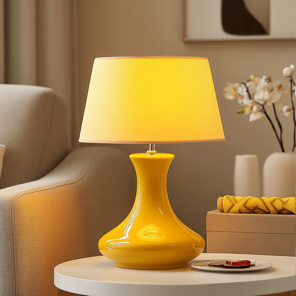 Lampe de chevet Jaune