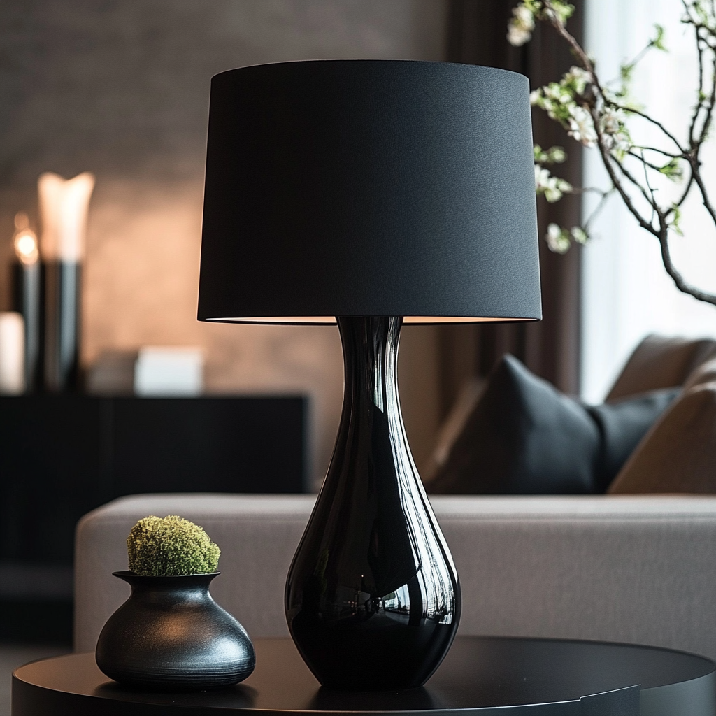 Lampe de chevet Noir