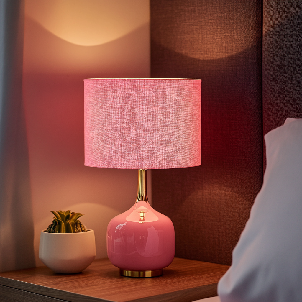 Lampe de chevet Rose