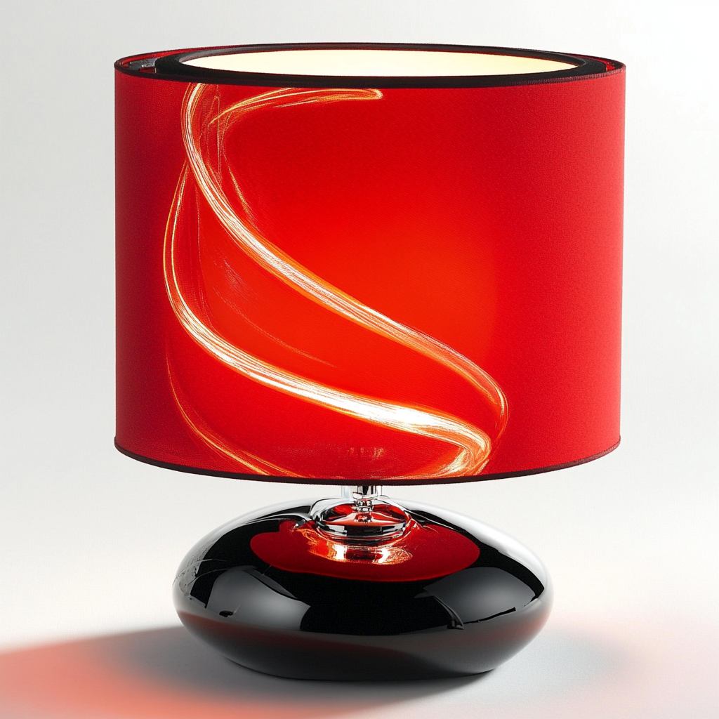 Lampe de chevet Rouge