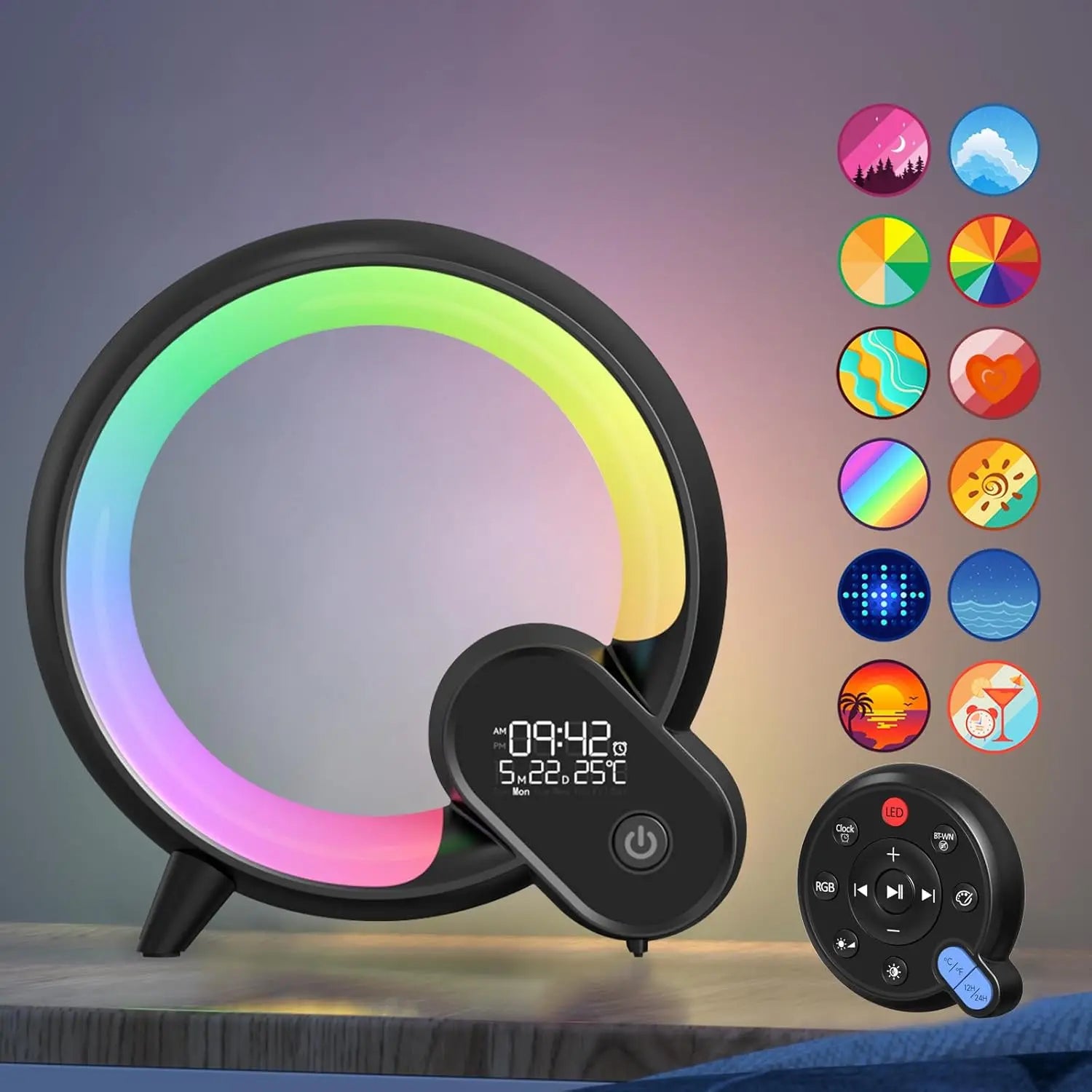 Ajoutez une touche de magie à la chambre de votre enfant avec cette lampe de chevet circulaire LED colorée. Conçue spécialement pour les petits, cette lampe offre un éclairage doux et chaleureux, idéal pour les nuits paisibles et les moments de lecture avant le coucher.