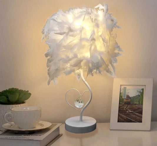 Lampe de chevet Plumes de Cygne