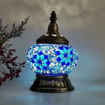 Lampe de chevet Vintage Tiffany bleu - Vignette | LUMIREVA