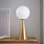 Lampe de chevet LED boule doree - Vignette | LUMIREVA