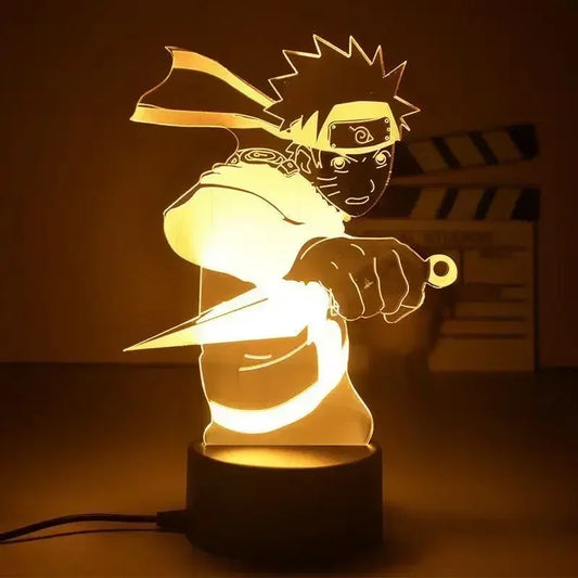 Lampe de chevet garcon Naruto blanc