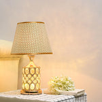 Lampe de table abat-jour luxe - Vignette | LUMIREVA