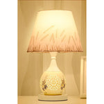 Lampe de chevet luxe crystale blanc - Vignette | LUMIREVA