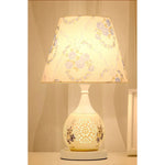 Lampe de chevet luxe crystale blanc - Vignette | LUMIREVA