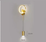 Lampe de chevet Suspendue Laiton doree - Vignette | LUMIREVA